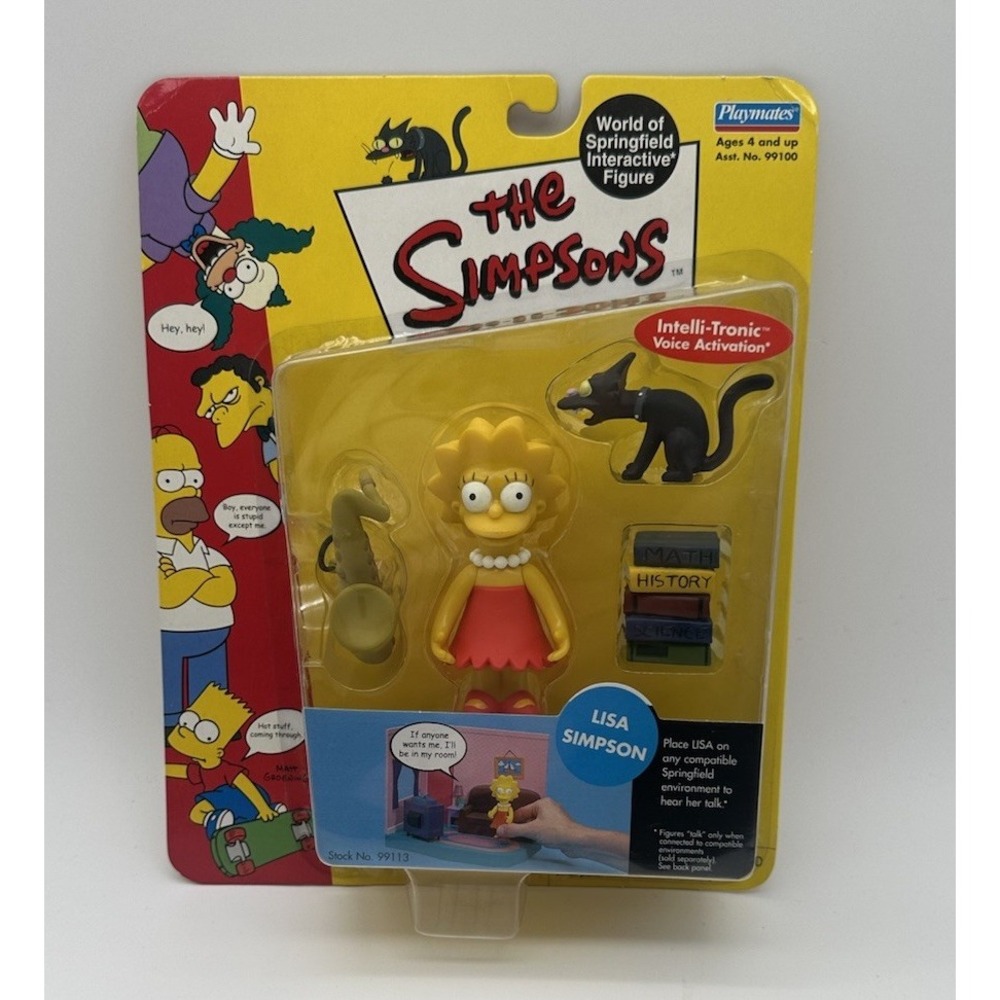 THE SIMPSONS LISA SIMPSON WOS SERIES 1 PLAYMATES FIGURE 99113 NEW